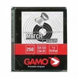 Perdigones Gamo Match caja cartón 250 unid cal. 4.5
