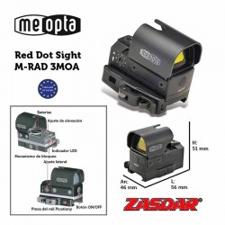Punto rojo Meopta M-RAD 3 MOA - ZD-RD/M RAD/3 FL